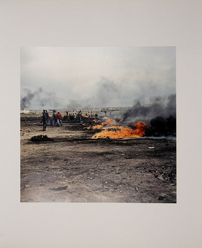 Pieter Hugo took these photographs at an e-waste processing facility in the Ghanaian capital of Accra, where circuits, transistors, capacitors and semiconductors are reduced to their base metals.