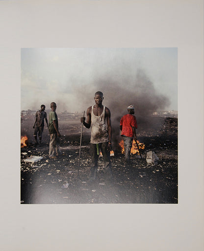Pieter Hugo took these photographs at an e-waste processing facility in the Ghanaian capital of Accra, where circuits, transistors, capacitors and semiconductors are reduced to their base metals.