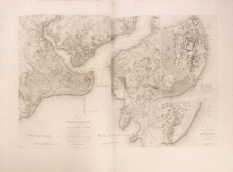 Proof copy, with the plates before letters, of Melling's Voyage Pittoresque de Constantinople et des Rives du Bosphore, 'One of the finest topographical illustrated books ever produced'. 