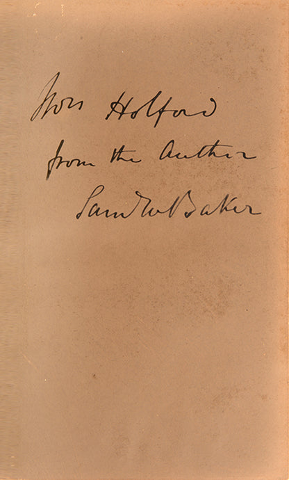 Signed first edition of Baker's The Rifle and Hound in Ceylon, a cornerstone of Big Game in South Asia.