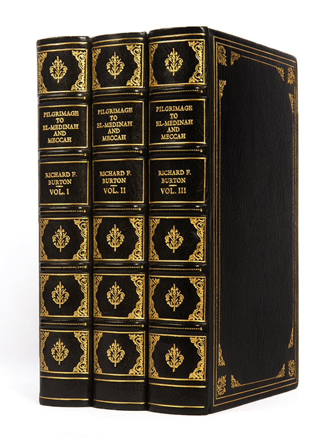 First edition, in a fine Asprey binding, of Richard Burton's Personal Narrative of a Pilgrimage to El-Medinah and Meccah, widely regarded as one of the greatest works of travel ever published.