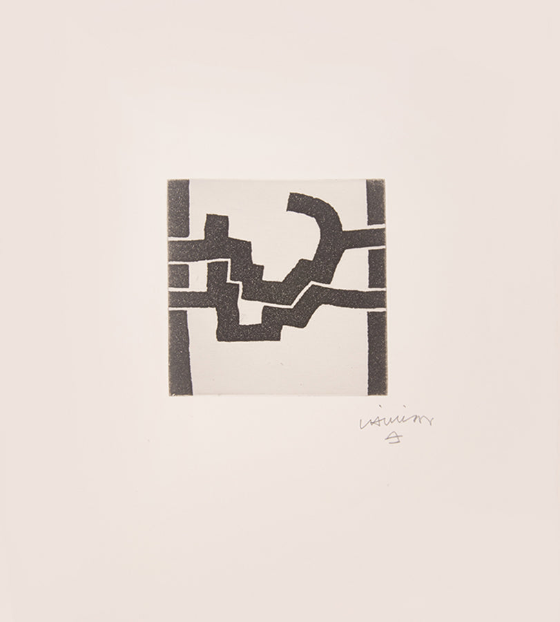 The complete book with two signed aquatints, one etching and embossed wrappers by Chillida.