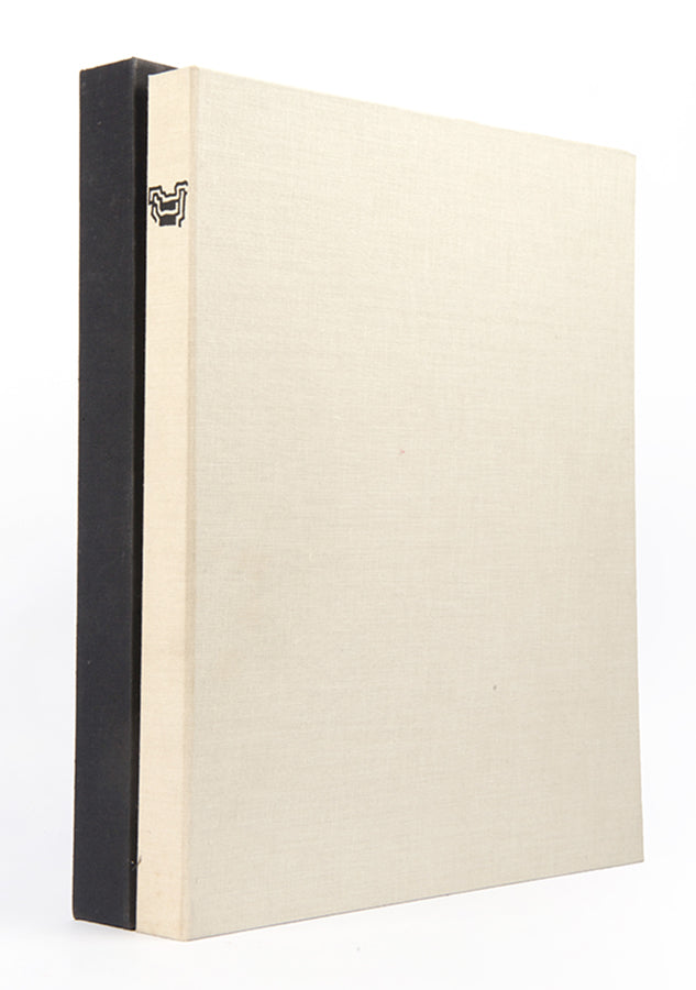 The complete book with two signed aquatints, one etching and embossed wrappers by Chillida.