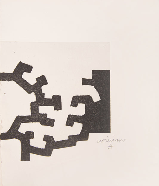 The complete book with two signed aquatints, one etching and embossed wrappers by Chillida.