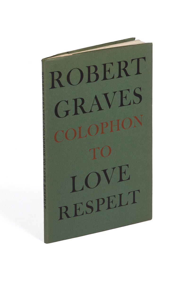 Colophon to Love Respelt.