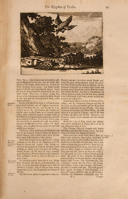First edition of John Ogilby's Asia, the First part describing Persia, Central Asia, and India.