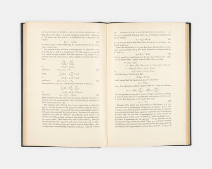 First edition of Paul Dirac's authoritative textbook The Principles of Quantum Mechanics, a landmark work that deeply influenced a generation of physicists.