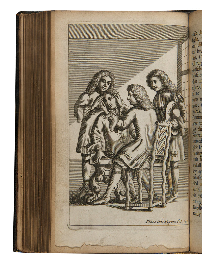 The rare first edition of A Compleat Treatise of Preternatural Tumours, a 17th-century work on cancer treatment by the surgeon-in-ordinary to Charles II, John Browne.