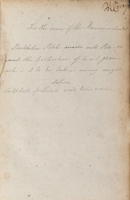 The rare first edition of A Compleat Treatise of Preternatural Tumours, a 17th-century work on cancer treatment by the surgeon-in-ordinary to Charles II, John Browne.