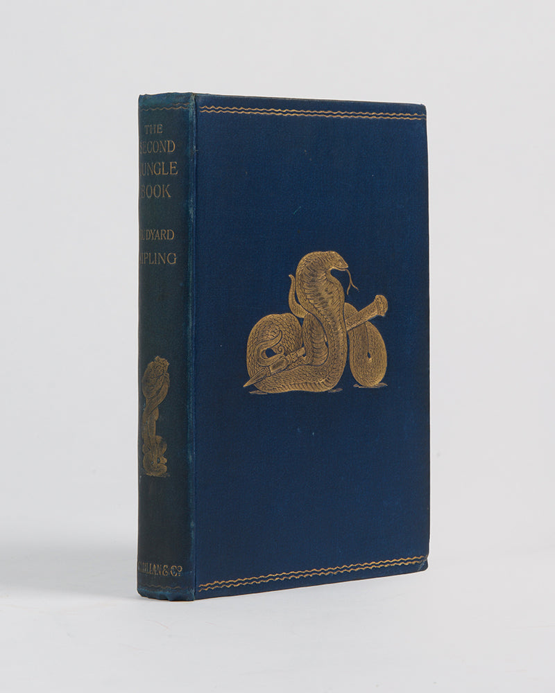 The Second Jungle Book by Rudyard Kipling with 39 text illustrations by his son J. Lockwood, a first edition copy with the publisher's original cloth, v.g condition