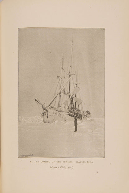 The second edition, with the elaborate gilt cloth decoration new to this edition, of Fridtjof Nansen's Farthest North, the official account of the Fram expedition.