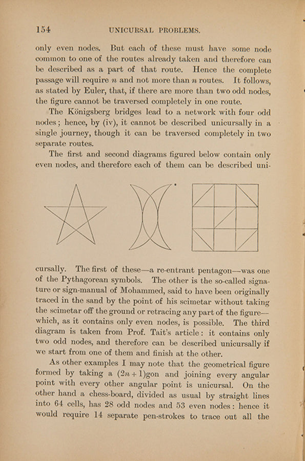 A handsomely bound copy of Mathematical Recreations by W.W. Rouse Ball, in gilt tree calf for the Merchant Taylor's School.