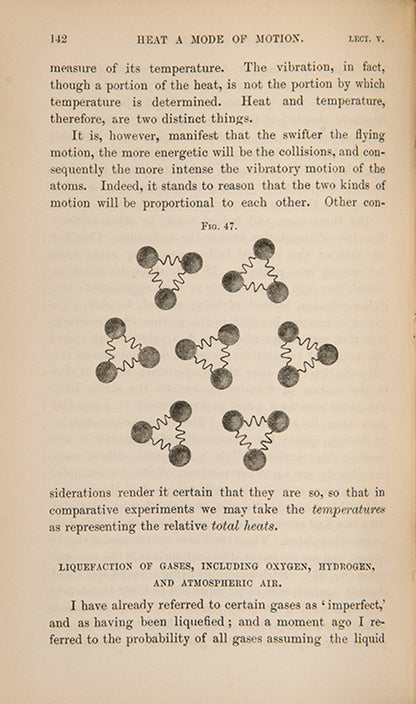 A finely bound copy of Heat: A Mode of Motion by physicist John Tyndall, the sixth edition published in 1880 and presented as a prize by Christ's Hospital, London.