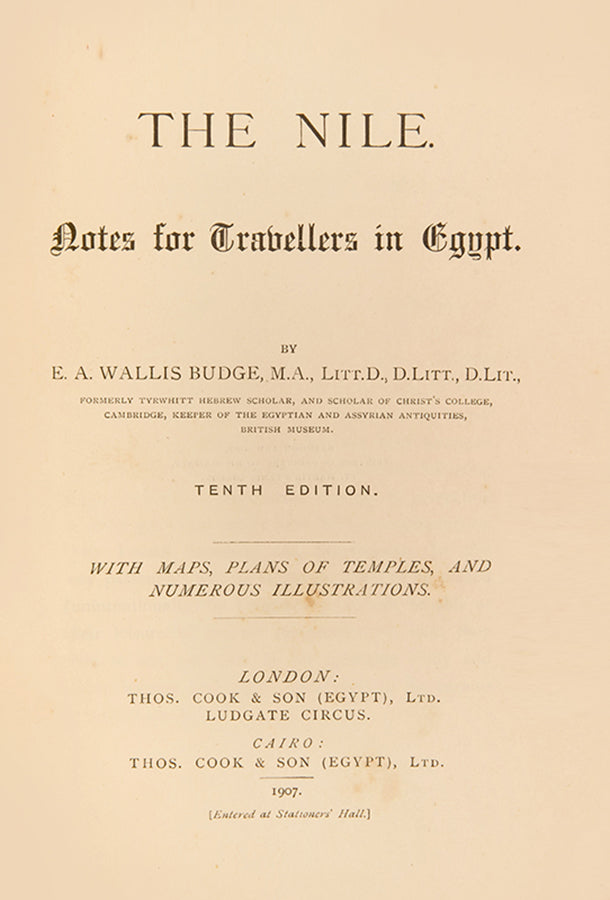Wallis Budge was keeper of the Egyptian Antiquities at the British Museum. 