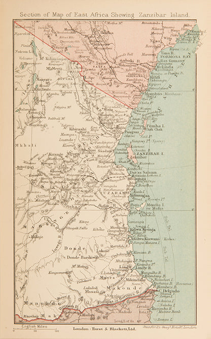 First edition of Zanzibar in Contemporary Times by Robert Nunez Lyne, a history of Zanzibar through the nineteenth century.