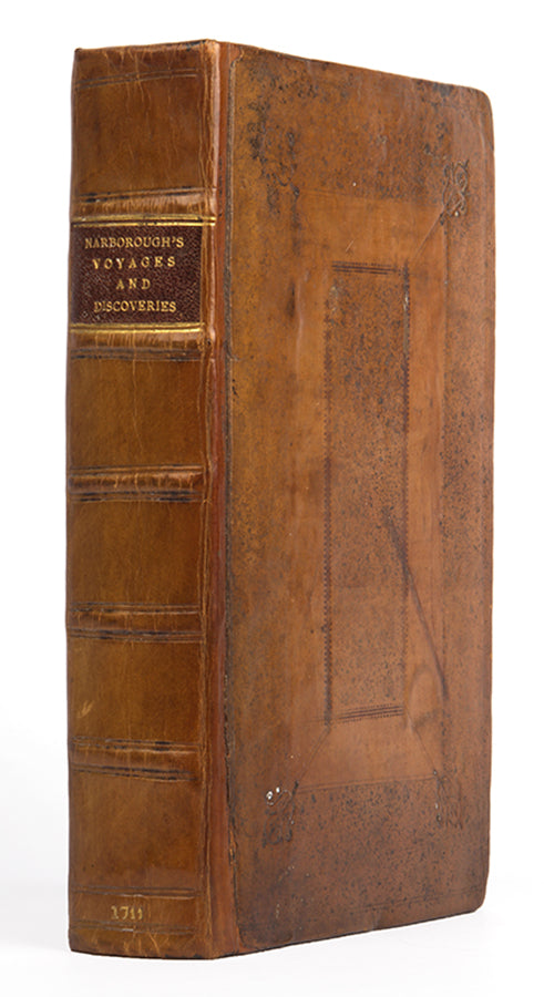 Second edition of John Narbrough's An Account of Several Late Voyages and Discoveries, the preferred edition with additional map and text on Greenland.