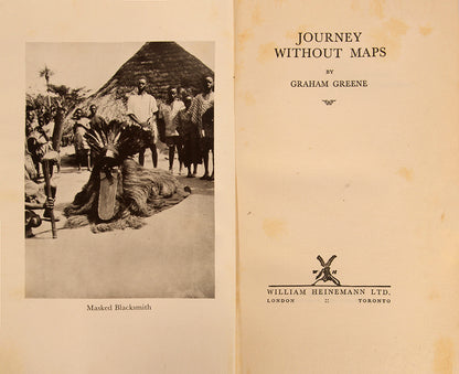 First edition of Journey Without Maps by Graham Greene.