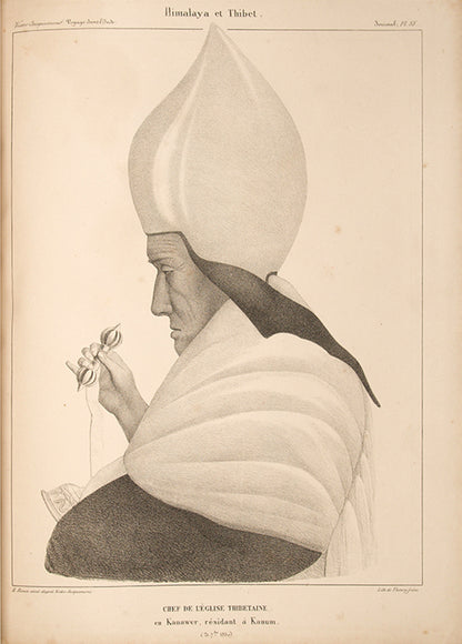 The complete first edition of Victor Jacquemont's scarce Voyage dans L'Inde, with 290 plates, of India, the Himalayas, Kashmir, Punjab, Tibet, and Delhi.