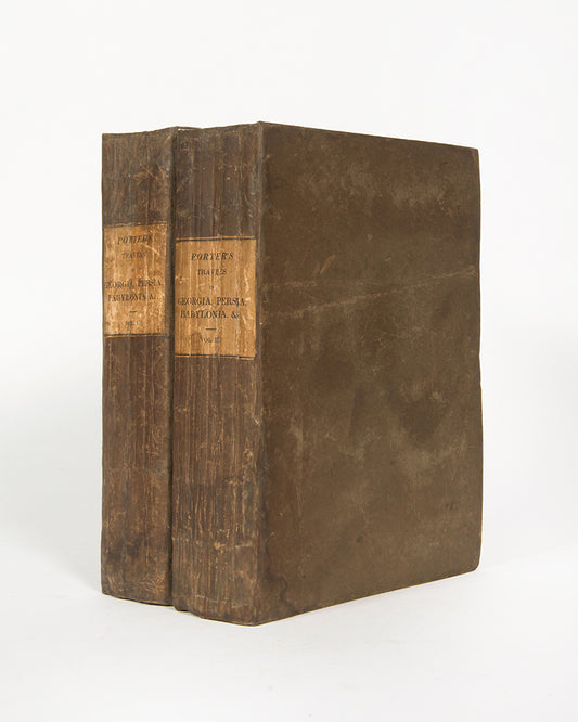 First edition of Travels in Georgia, Persia, Armenia, Ancient Babylonia, by Robert Porter, one of the great illustrated books on Persia in the original boards.