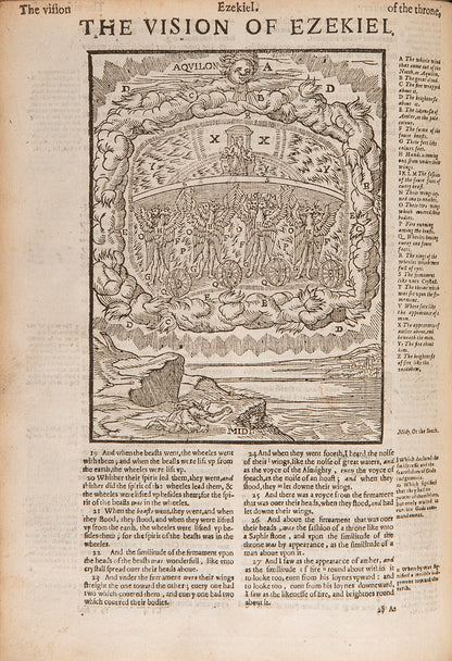 An intriguing quarto edition of the Geneva Bible, with a false imprint for 1599, printed in the Low Countries for use by English Puritans