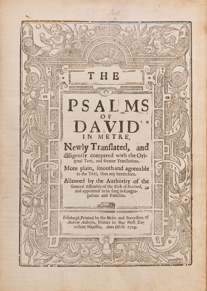 An intriguing quarto edition of the Geneva Bible, with a false imprint for 1599, printed in the Low Countries for use by English Puritans