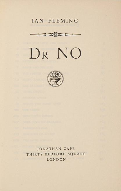 Iam Fleming's sixth James Bond novel, Dr No was the first to be made into a film; he start of Bond-mania, first state binding
