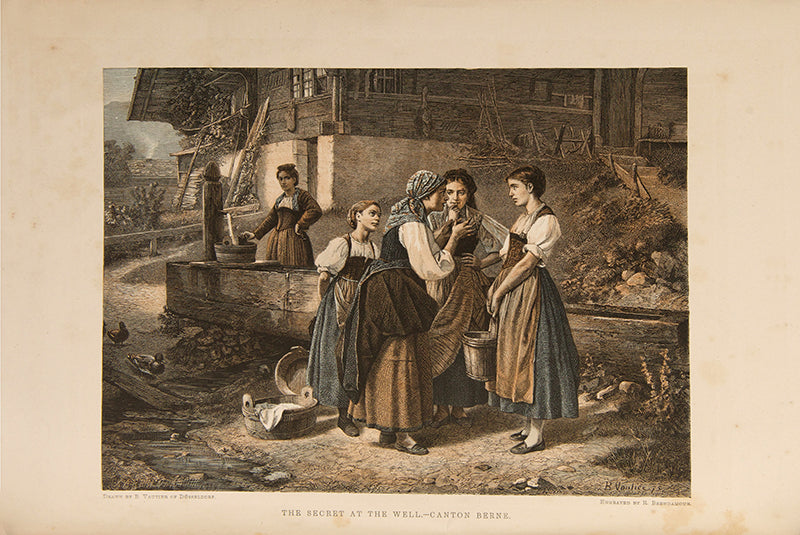 The first english edition of Switzerland: its Scenery and People by Theodor Gsells-Fels, a lovely copy of this visual compendium of the art and culture of Switzerland.