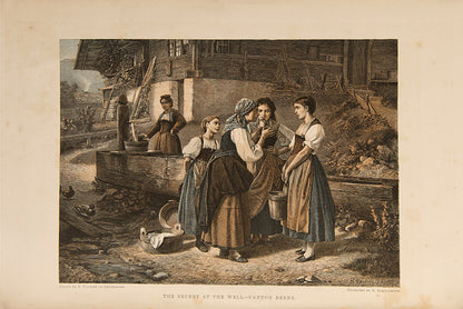 The first english edition of Switzerland: its Scenery and People by Theodor Gsells-Fels, a lovely copy of this visual compendium of the art and culture of Switzerland.