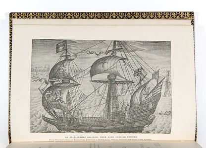 A handsomely bound set of Drake and the Tudor Navy, with a history of the rise of England as a maritime power. 
