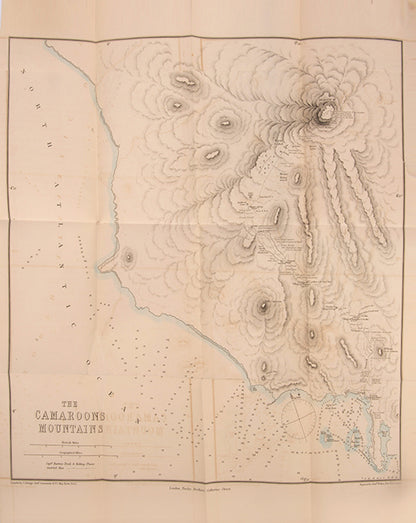 First edition of Burton's Abeokuta and the Camaroons Mountains, the scarce first issue with the photographic portrait frontispiece and folding map.
