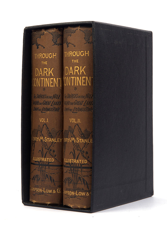 First edition of Through the Dark Continent by Stanley with a signed letter loosely inserted, dated within the three weeks that Stanley was back in London in 1887 planning the Emin-Pasha expedition.