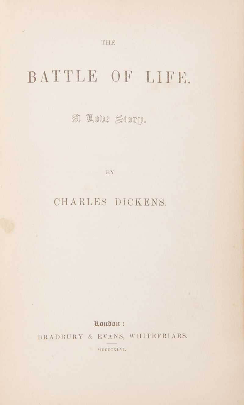 The Christmas Books by Charles Dickens, first editions including A Christmas CarolA first edition set of the Christmas Books by Charles Dickens, comprising; A Christmas Carol;The Chimes; The Battle of Life; The Cricket on the Hearth; The Haunted Man<br />