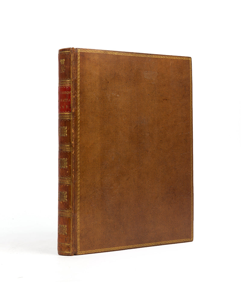 First edition of Letters written in a Mahratta camp during the year 1809 by Thomas Broughton, with ten hand-coloured aquatints of domestic indian scenes.