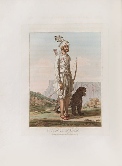 First edition of Letters written in a Mahratta camp during the year 1809 by Thomas Broughton, with ten hand-coloured aquatints of domestic indian scenes.