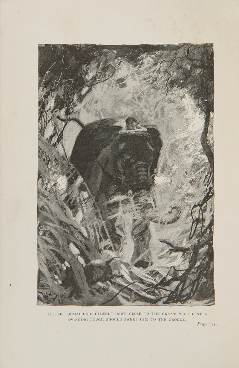 An attractive set of Kipling's. The Jungel Book and The Second Jungle Book, his best known collection of stories, famously made into a film; 2 volumes, both first editions