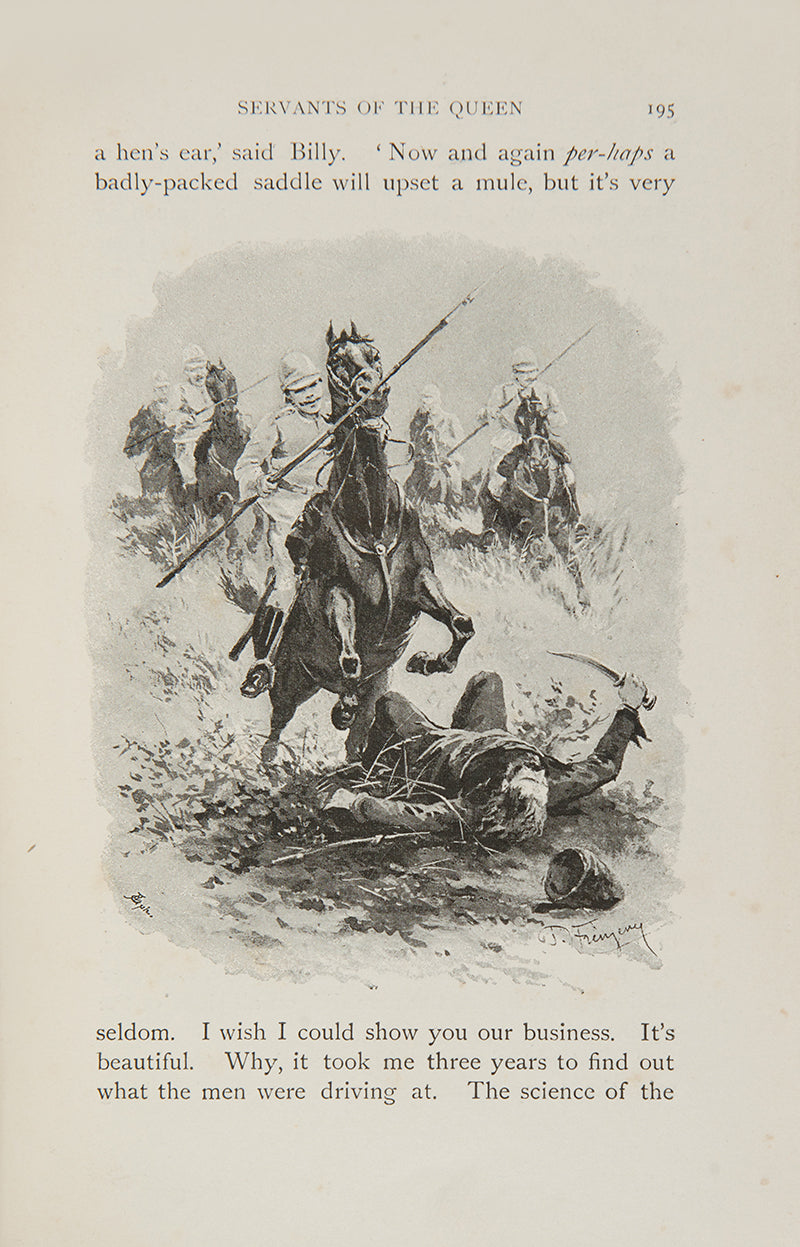 An attractive set of Kipling's. The Jungel Book and The Second Jungle Book, his best known collection of stories, famously made into a film; 2 volumes, both first editions