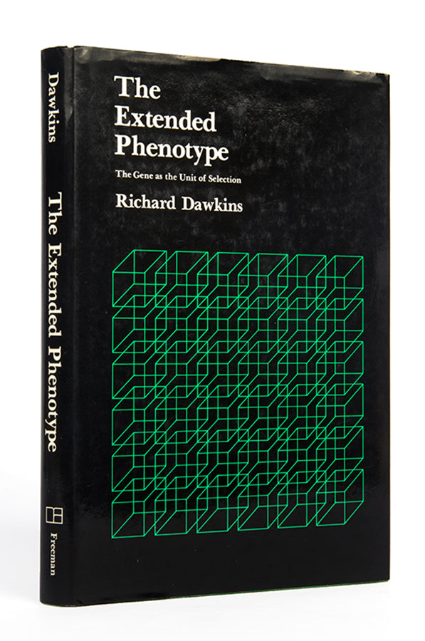 A signed first edition of The Extended Phenotype by evolutionary biologist Richard Dawkins.