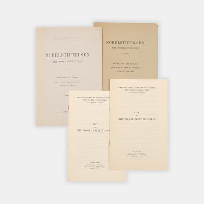 A set of letters and drafts of the nomination of Edward Appleton for the Nobel Prize in Physics, from the files of nominator Edward Neville da Costa Andrade, 1945.