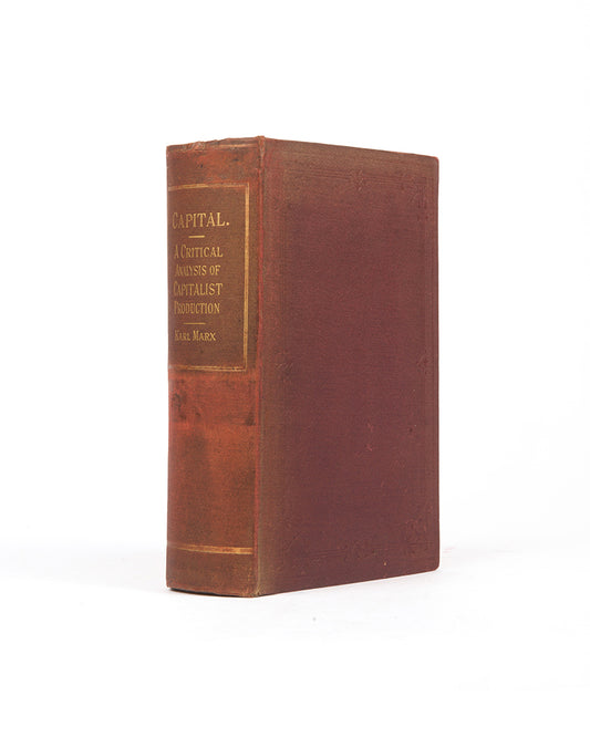 The first stereotype edition, and third appearance in English overall of Karl Marx's Das Kapital