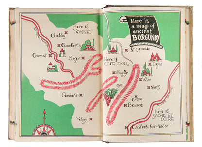 A very good copy of the first impression of The Savoy Cocktail Book by Harry Cradock, an Art Deco classic.