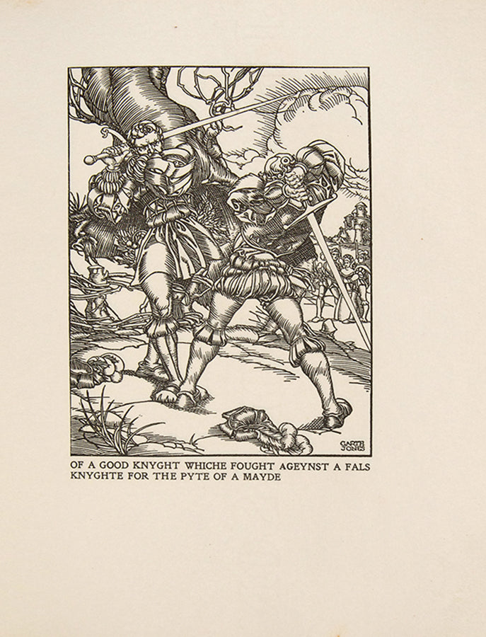 One of 56 copies of The book of Thenseygnementes, bound by Cedric Chivers, with illustratioins by Garth Jones, in  original  hand-painted vellucant vellum 1902