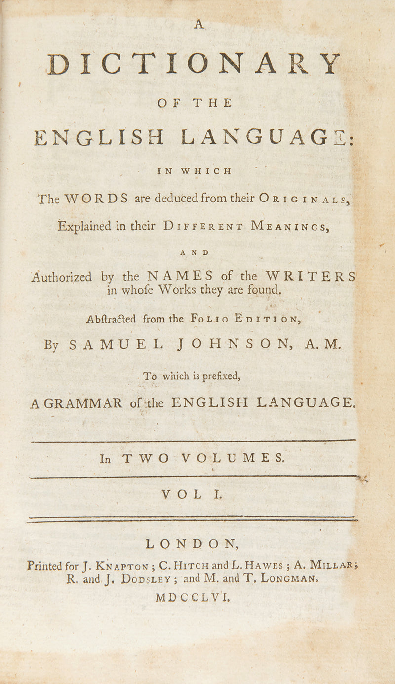 A Dictionary of the English Language...