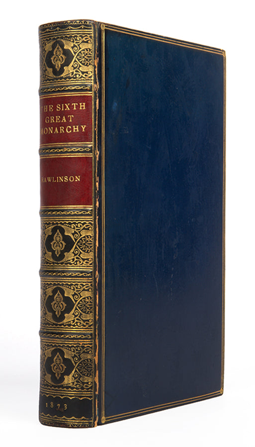 First edition of George Rawlinson's The Sixth Great Oriental Monarchy, a history of the Parthian Empire.
