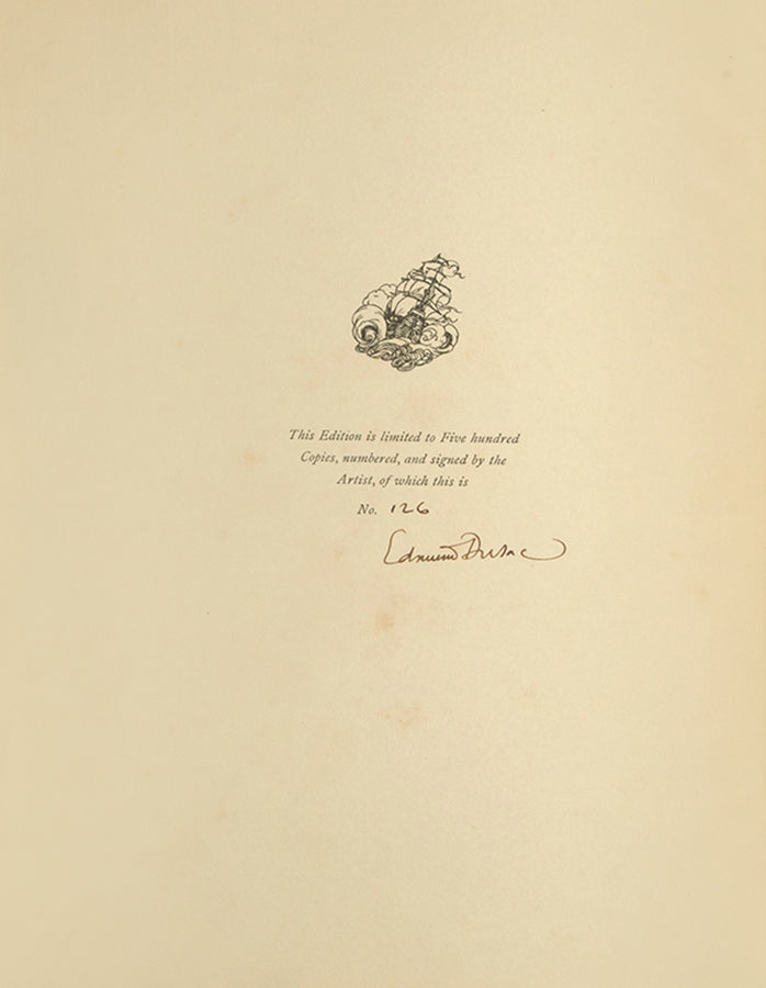A sumptuous, limited edition, signed and numbered by Edmund Dulac, bound in original vellum, this lovely copy would make a desirable addition for collectors
