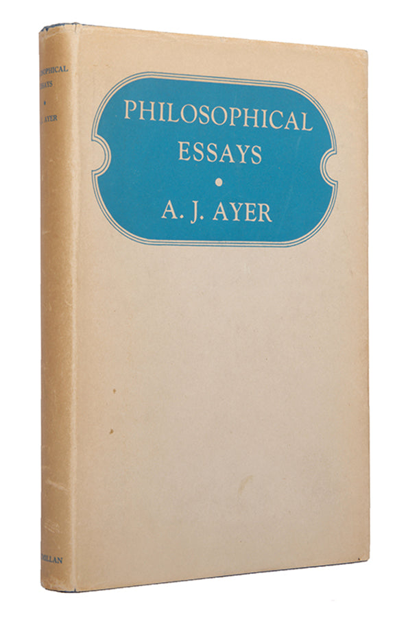 A rare association copy of this collection of Philosohpical Essays by A.J. Ayer, inscribed by him to Sir Ifor Evans