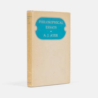 A rare association copy of this collection of Philosohpical Essays by A.J. Ayer, inscribed by him to Sir Ifor Evans