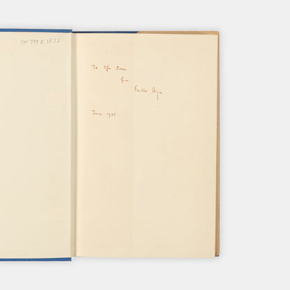 A rare association copy of this collection of Philosohpical Essays by A.J. Ayer, inscribed by him to Sir Ifor Evans