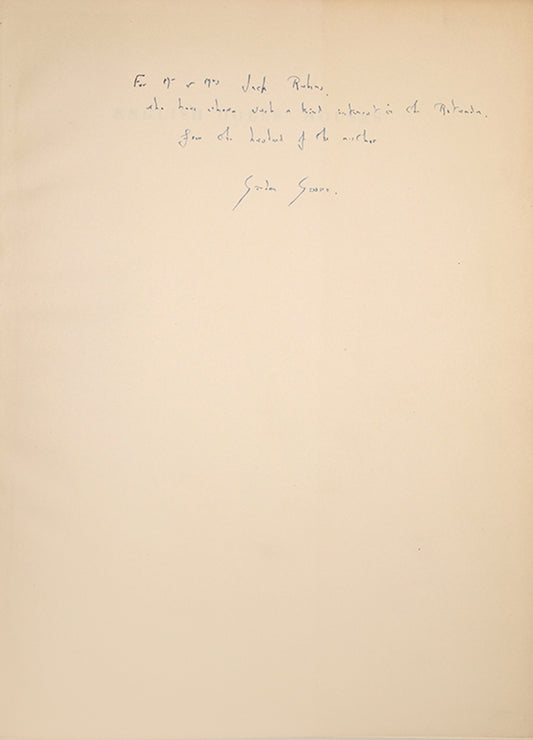 English Dolls' Houses of the Eighteenth and Nineteenth Centuries by Vivien Greene and incribed by Graham Greene to his accoutant, Jack Rubens, 1955