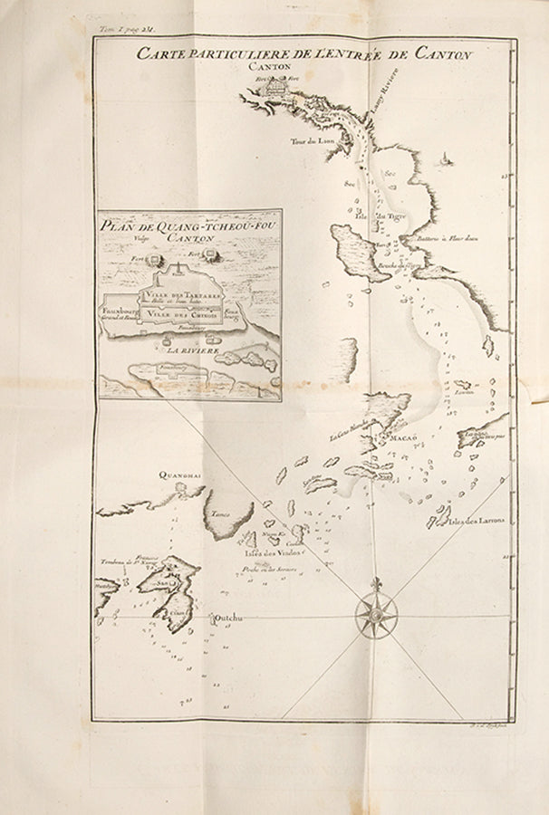 The first 4to edition of Jean Baptiste Du Halde's Description Géographique, Historique, Chronologique, Politique et Physique de l'Empire de la Chine, one of the most important early works on China amalgamating 27 different missionary voyages.