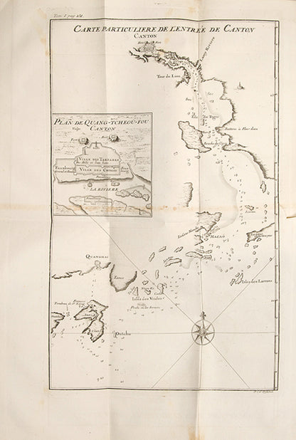 The first 4to edition of Jean Baptiste Du Halde's Description Géographique, Historique, Chronologique, Politique et Physique de l'Empire de la Chine, one of the most important early works on China amalgamating 27 different missionary voyages.